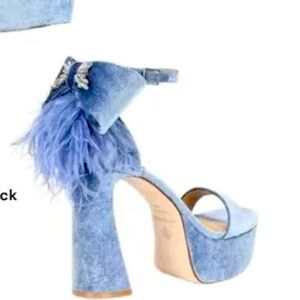 Antonio Melani, the Janie Velvet Platform Dress Sandals Women's  NEW